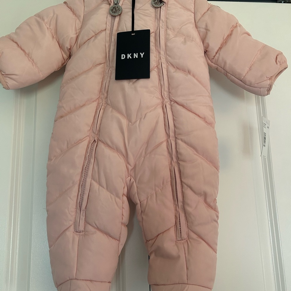 DKNY Blush Baby Snowsuit